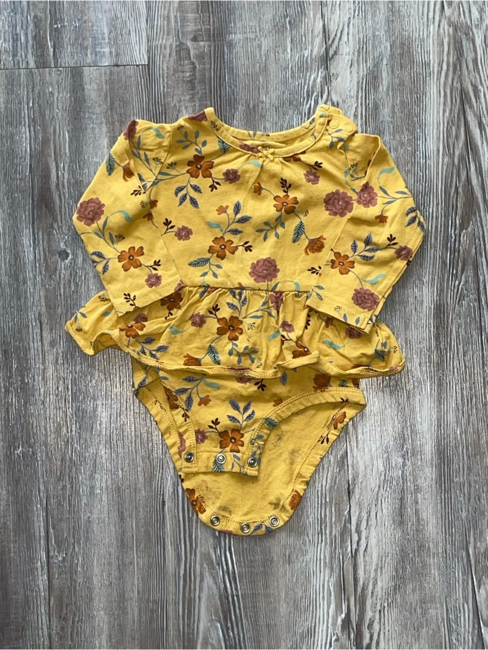 Baby Girl Body Suits with Long Sleeve Winter Shirts - 12M